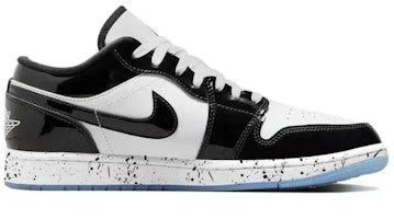 【定制球鞋】Jordan Air Jordan 1 熊貓 潑墨 潑墨熊貓 漆皮防滑耐磨 低幫 復古籃球鞋 男款 白黑 Order 【定制球鞋】Jordan Air Jordan 1 熊貓 潑墨 潑墨熊貓 漆皮防滑耐磨 低幫 復古籃球鞋 男款 白黑