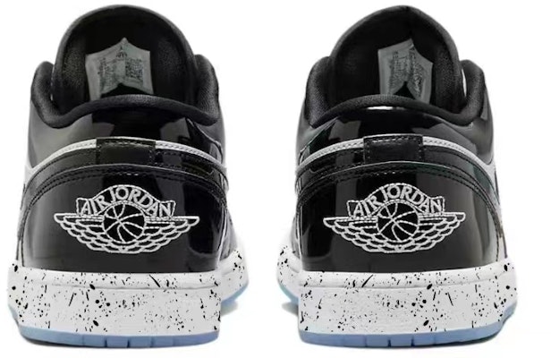 【定制球鞋】Jordan Air Jordan 1 熊貓 潑墨 潑墨熊貓 漆皮防滑耐磨 低幫 復古籃球鞋 男款 白黑 Shop 【定制球鞋】Jordan Air Jordan 1 熊貓 潑墨 潑墨熊貓 漆皮防滑耐磨 低幫 復古籃球鞋 男款 白黑