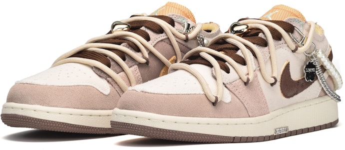 에어 조던 1 로우 '펄 초콜릿 보라' (커스텀) DN1635-200(TeamE-男款珍珠巧克力紫白棕) Lookbook 에어 조던 1 로우 '펄 초콜릿 보라' (커스텀) DN1635-200(TeamE-男款珍珠巧克力紫白棕)