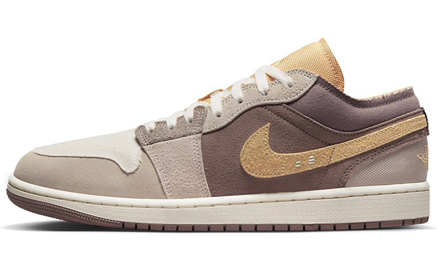 Sizing [定制鞋款] Air Jordan 1 复古低帮“珍珠巧克力紫-白-棕” DN1635-200(TeamE-男款珍珠巧克力紫白棕)