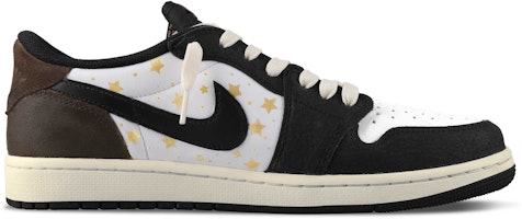 【訂製球鞋】 Jordan Air Jordan 1 復古低筒OG 星星 配搭 提高 高度 男女共用 復古籃球鞋 白金黑棕 Order 【訂製球鞋】 Jordan Air Jordan 1 復古低筒OG 星星 配搭 提高 高度 男女共用 復古籃球鞋 白金黑棕