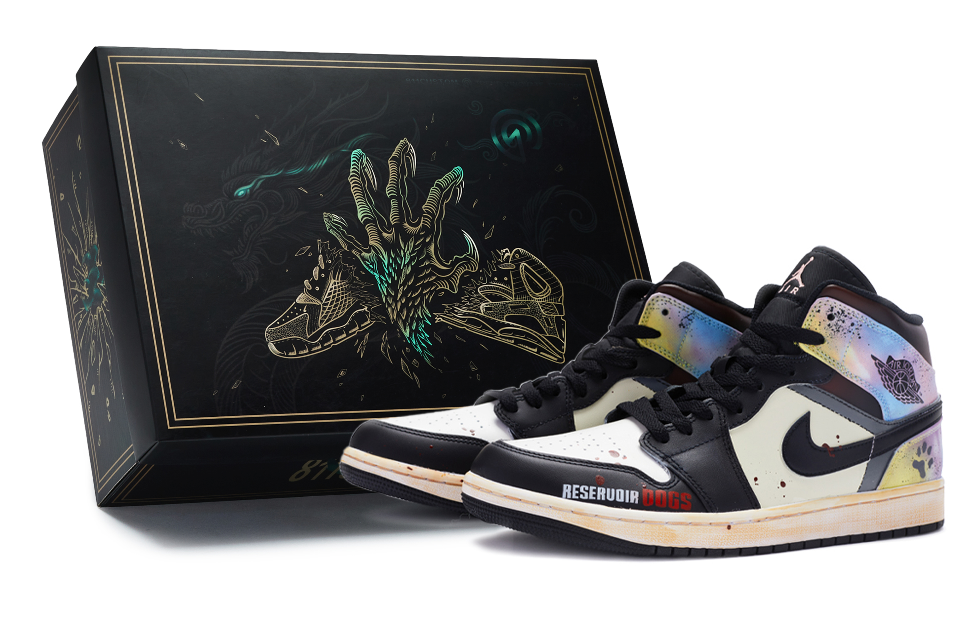 [Custom Shoes] Air Jordan 1 SE 'Black White Pink'