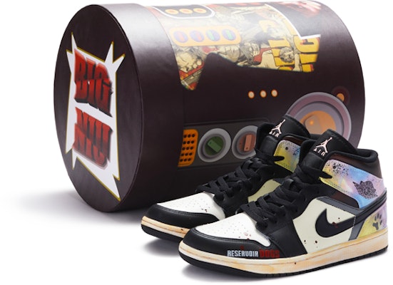 【定制球鞋】Jordan Air Jordan 1 SE 落水狗 特殊鞋盒 手繪噴繪紮染 中幫 復古籃球鞋 男款 黑白粉 Buy 【定制球鞋】Jordan Air Jordan 1 SE 落水狗 特殊鞋盒 手繪噴繪紮染 中幫 復古籃球鞋 男款 黑白粉