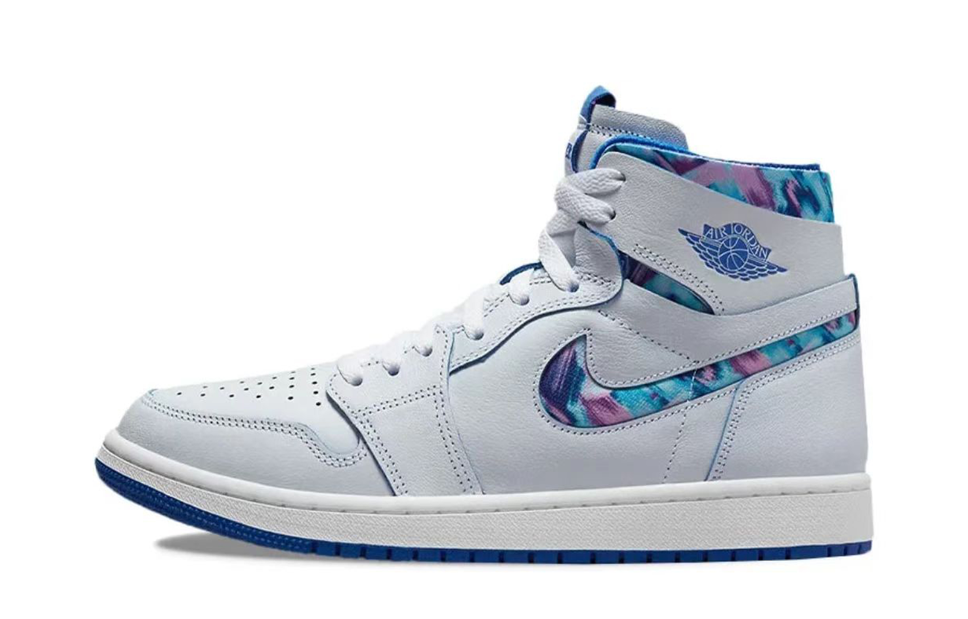 Details for 【定制鞋款】Air Jordan 1 Zoom CMFT '涂鸦白紫' DV5575-140(Team42-女款自由涂鸦白紫)