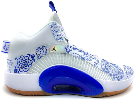 에어 조던 35 로우 '청화백자' 커스텀 (Air Jordan 35 Low 'Cheonghwabaekja' Custom) DH3128-100(Team肆-青花瓷喷绘白蓝) Order 에어 조던 35 로우 '청화백자' 커스텀 (Air Jordan 35 Low 'Cheonghwabaekja' Custom) DH3128-100(Team肆-青花瓷喷绘白蓝)
