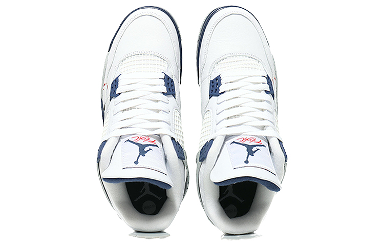 Shop 【訂製球鞋】 Jordan Air Jordan 4 Retro 水墨錦鯉 國風永恆 潮流 中筒 復古籃球鞋 男女同款 白