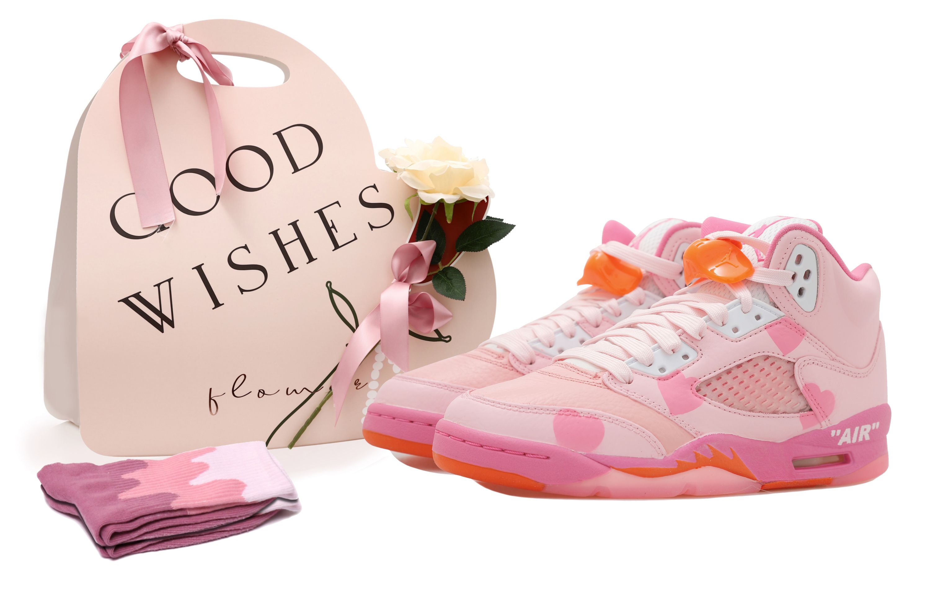 Buy [Kasut Rekaan] Air Jordan 5 'Cinta Merah Jambu Aegean' 440892-168-460053