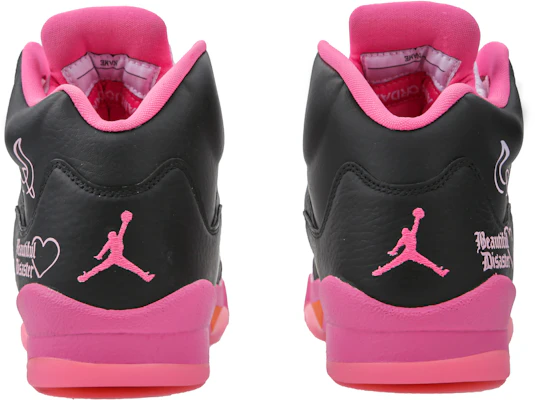 【定製球鞋】 Jordan Air Jordan 5 Retro 魅魔 網路霓虹 禮盒 高筒 復古籃球鞋 GS 黑粉 Purchase 【定製球鞋】 Jordan Air Jordan 5 Retro 魅魔 網路霓虹 禮盒 高筒 復古籃球鞋 GS 黑粉