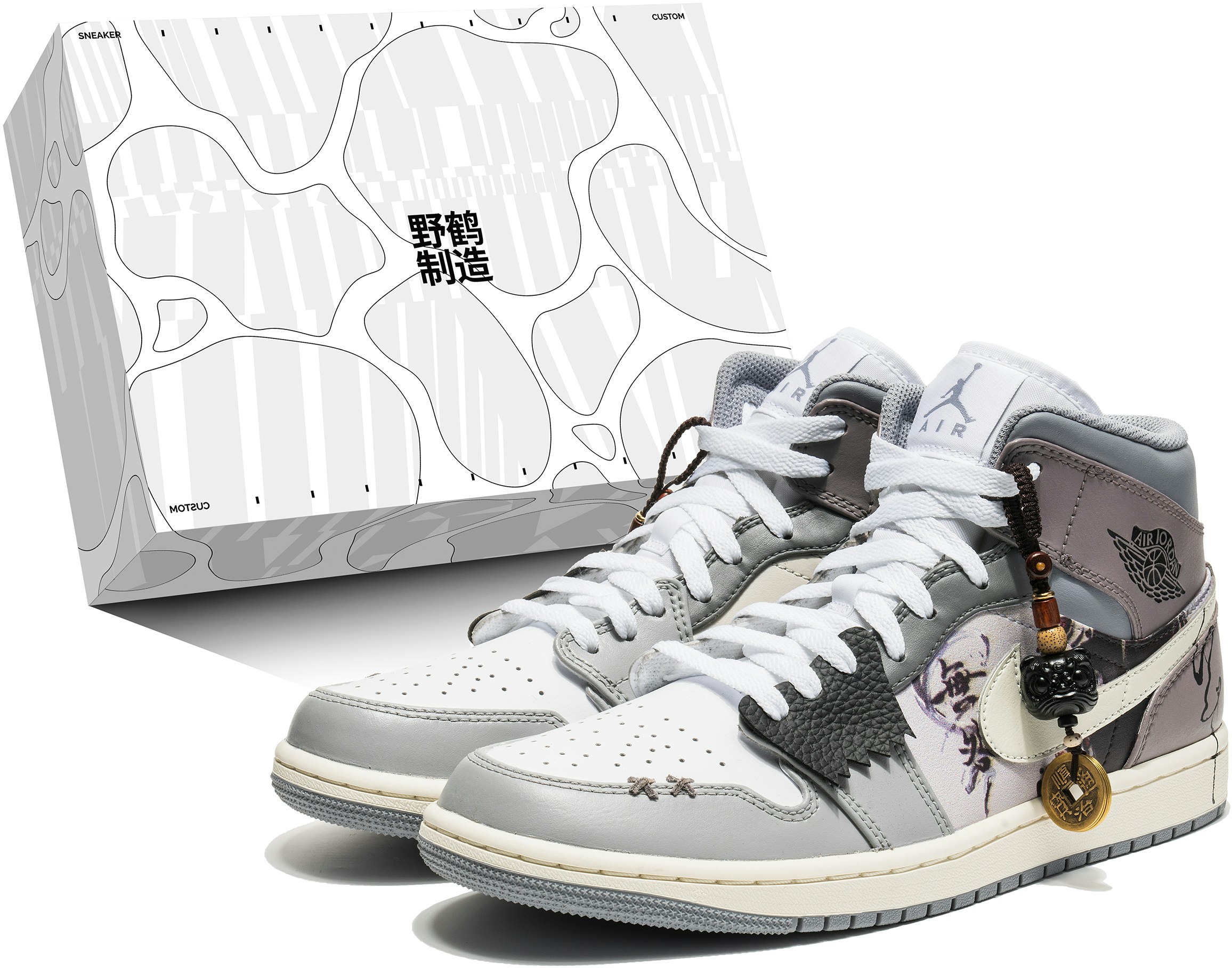 custom-shoes-air-jordan-x-1-mid-water-ink-copper-coin