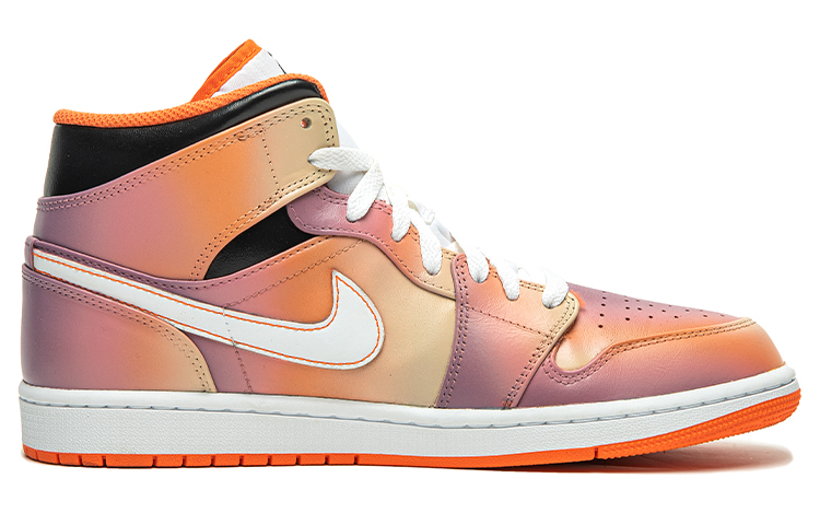 Order [カスタムシューズ] エアジョーダン 野鹤制造 x ミッド 'サンセットグラデーション' DM3531-800(TeamB-男款日落白红G-BOX)