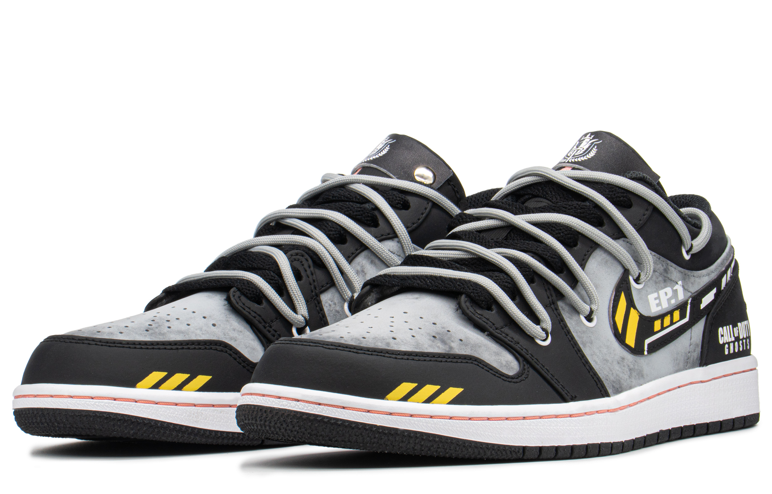 Lookbook カスタムAJ1ロー「コール オブ デューティ ゴースト」 553558-062(TeamA-AJ幽灵S-BOX)