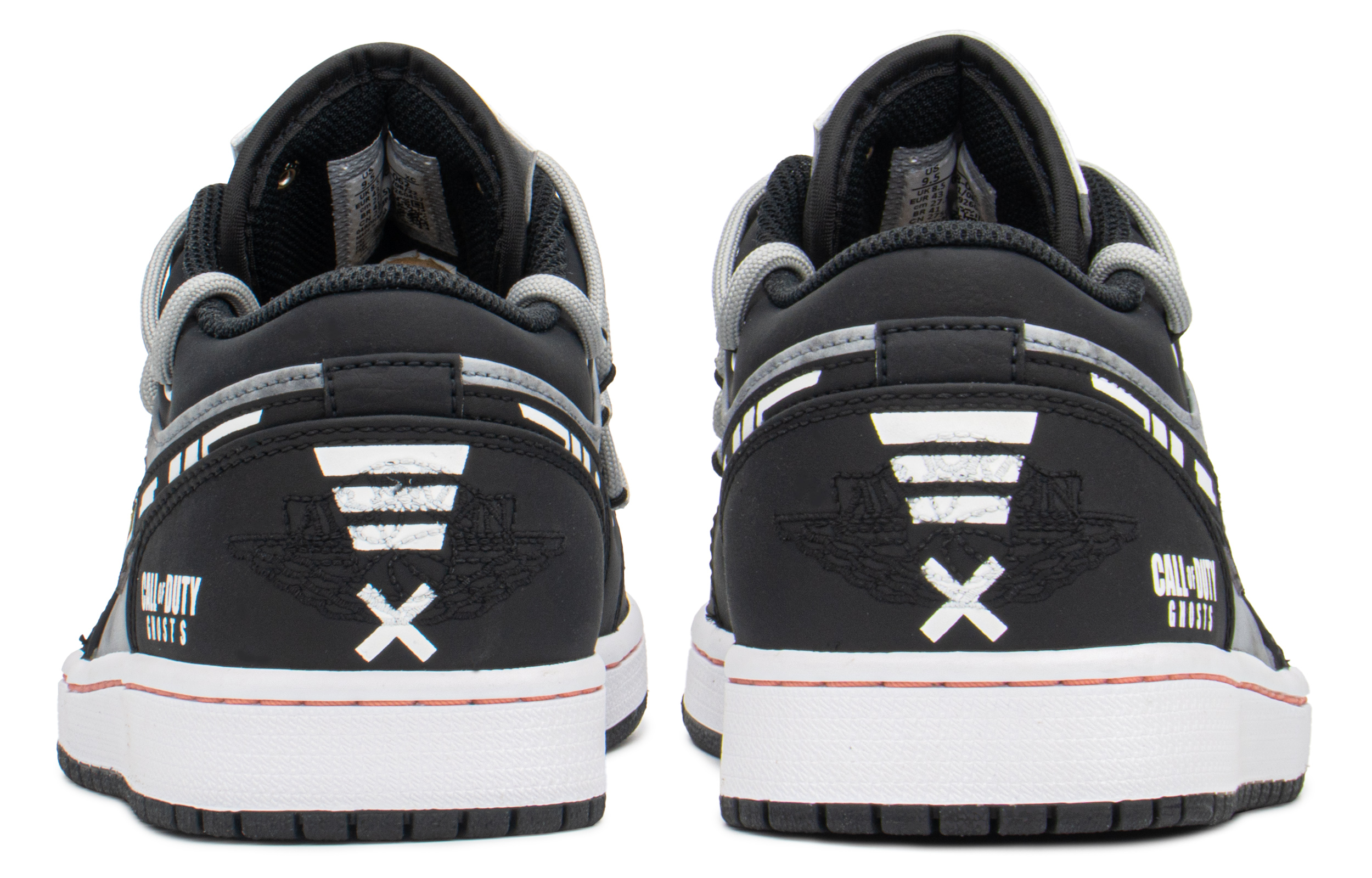 Purchase カスタムAJ1ロー「コール オブ デューティ ゴースト」 553558-062(TeamA-AJ幽灵S-BOX)