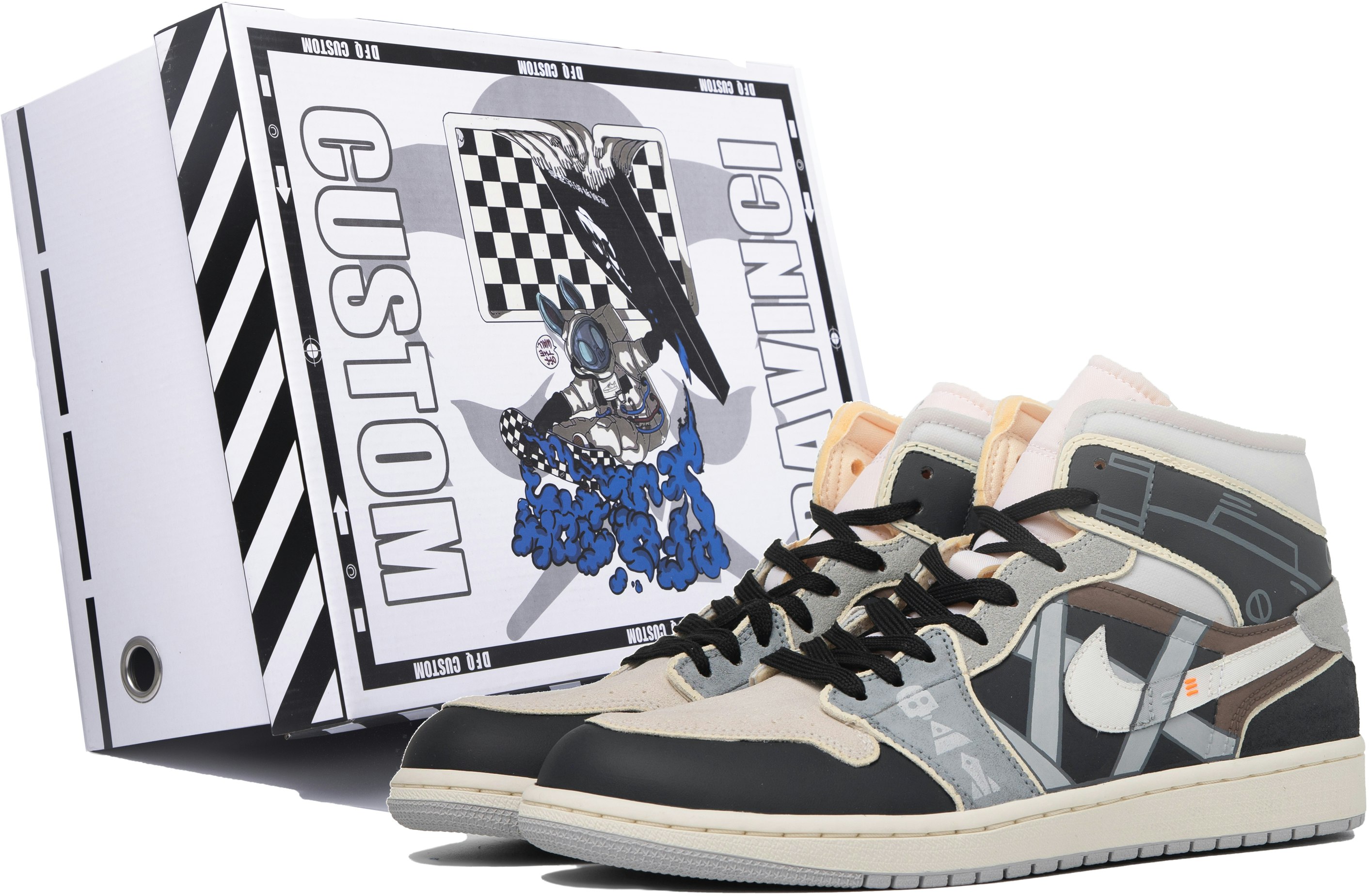 custom-shoes-air-jordan-clot-x-1-mid-beyond-cracks-black-grey