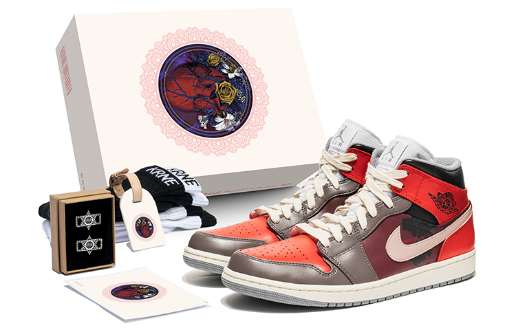 [Custom Shoes] Air Jordan CLOT x 1 Mid 'Black Sugar Chocolate'