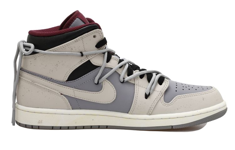 Lookbook 커스텀 에어 조던 CLOT x 1 미드 '잉크 스플래터' DQ8426-615(Team拾玖-灰米十字架S-BOX)