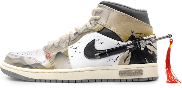 【カスタムシューズ】エアジョーダン CLOT x 1 ミッド 'インクデューンブラック' 554724-135(Team16-男款侠客江湖黄2.0) Buy 【カスタムシューズ】エアジョーダン CLOT x 1 ミッド 'インクデューンブラック' 554724-135(Team16-男款侠客江湖黄2.0)