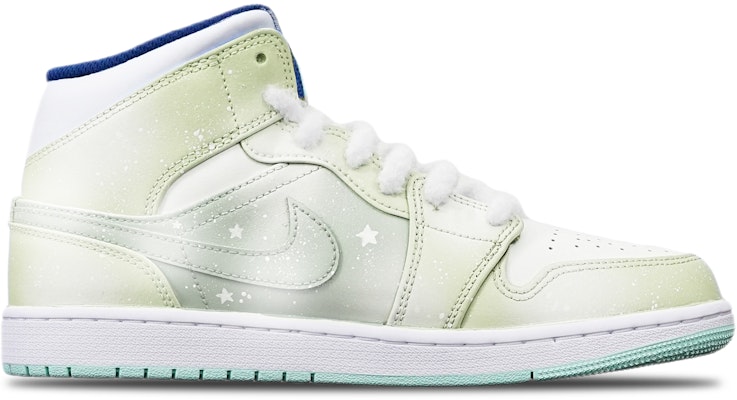 【定制球鞋】Air Jordan 1 Mid (GS) 融雪雪花 聖誕主題 限量特殊鞋盒 中筒 復古籃球鞋 馬卡龍抹茶 Order 【定制球鞋】Air Jordan 1 Mid (GS) 融雪雪花 聖誕主題 限量特殊鞋盒 中筒 復古籃球鞋 馬卡龍抹茶