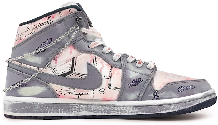 Jordan CLOT x 1 Mid "Peace Song" Rojo/Morado 554724-174(Team16-和平之歌红锈紫) Order Jordan CLOT x 1 Mid "Peace Song" Rojo/Morado 554724-174(Team16-和平之歌红锈紫)