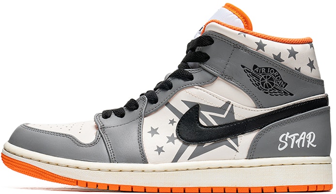 【定制鞋款】Air Jordan CLOT x 1 Mid SE '咖啡染涂鸦' DM3531-800(TeamB-男款五角星咖色B-BOX) Buy 【定制鞋款】Air Jordan CLOT x 1 Mid SE '咖啡染涂鸦' DM3531-800(TeamB-男款五角星咖色B-BOX)