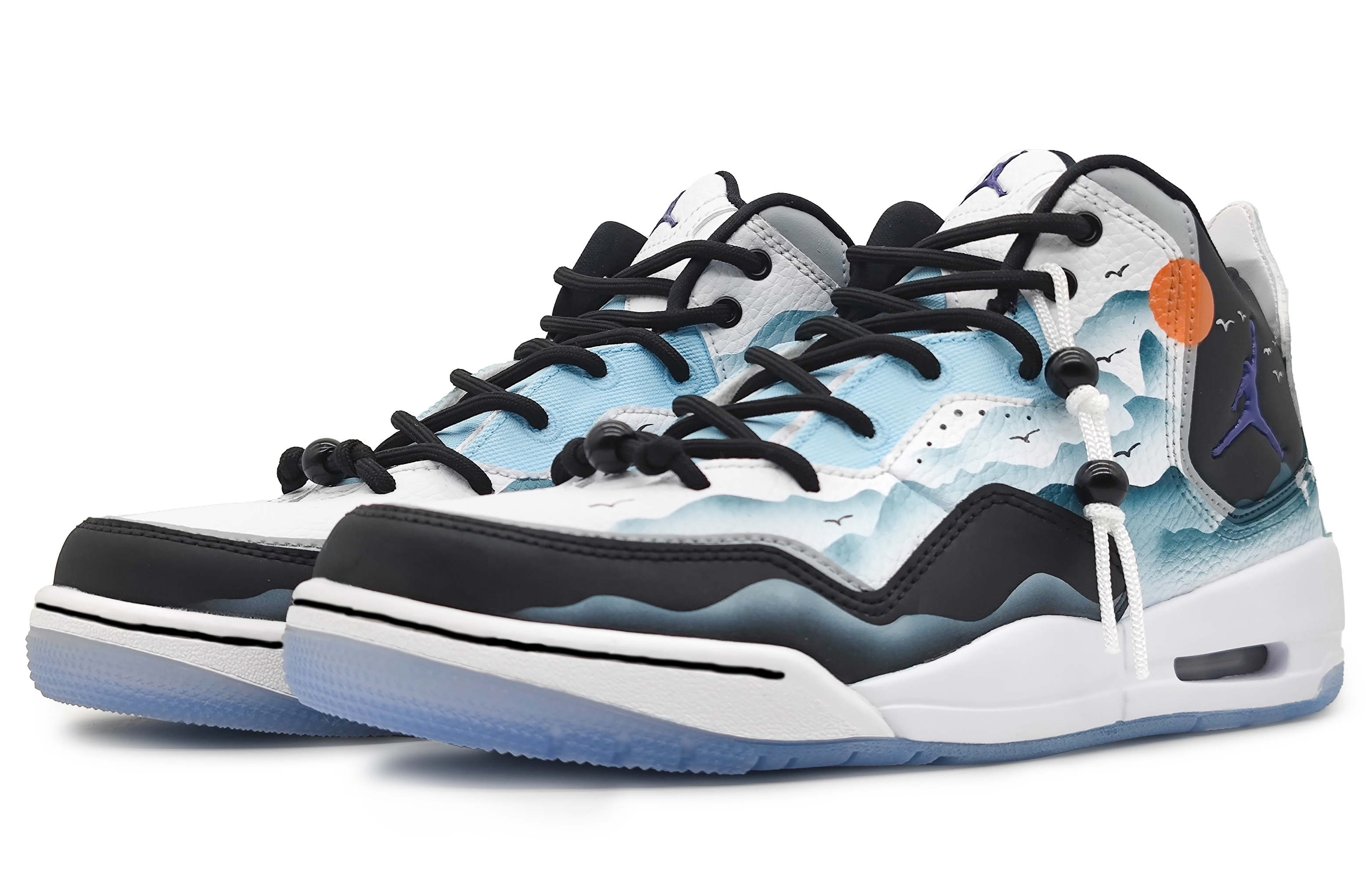 Lookbook [커스텀 슈즈] 에어 조던 코트사이드 23 '천상의 블루' AR1002-104(Team16-女款烟雨天青）