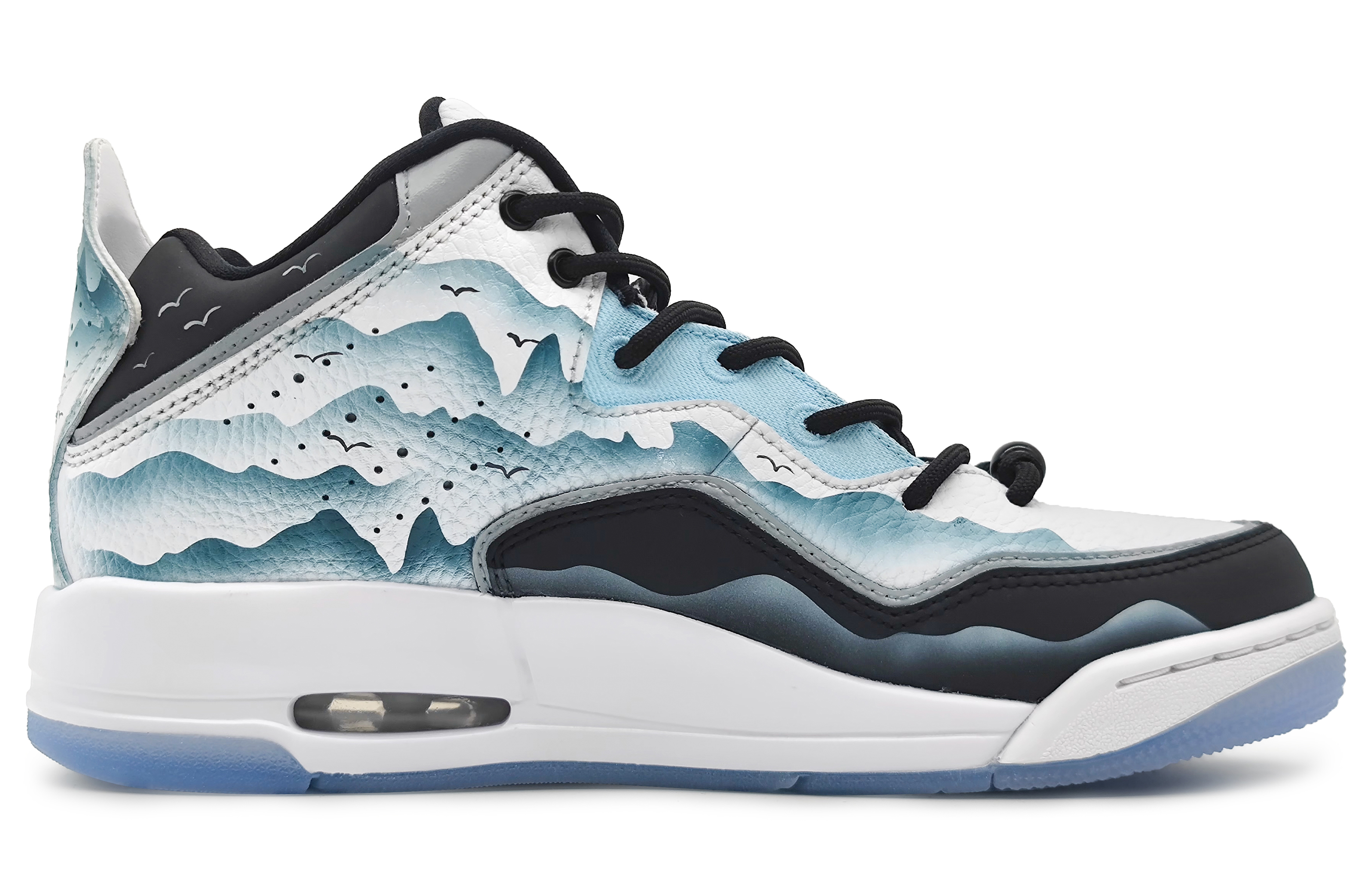 Order [カスタムシューズ] エアジョーダン コートサイド 23 'スモーキースカイブルー' AR1000-104(Team16-男款烟雨天青)