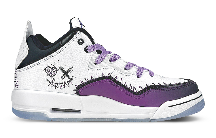 Lookbook 【定制球鞋】Jordan Courtside 23 SOS 越獄兔 漸變 禮盒 中幫 復古籃球鞋 GS 黑白紫