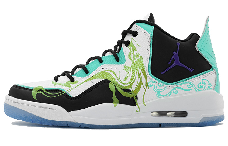 [Custom Shoes] Air Jordan Courtside 23 'White-Blue Qing Long'