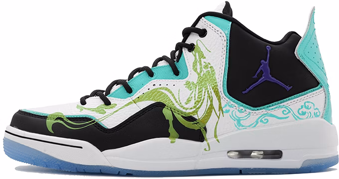 custom-shoes-air-jordan-courtside-23-white-black-teal-dragon