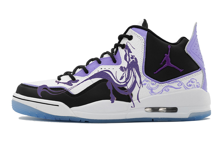 [Custom Shoes] Air Jordan Courtside 23 &#x27;White Purple Dragon Totem&#x27;