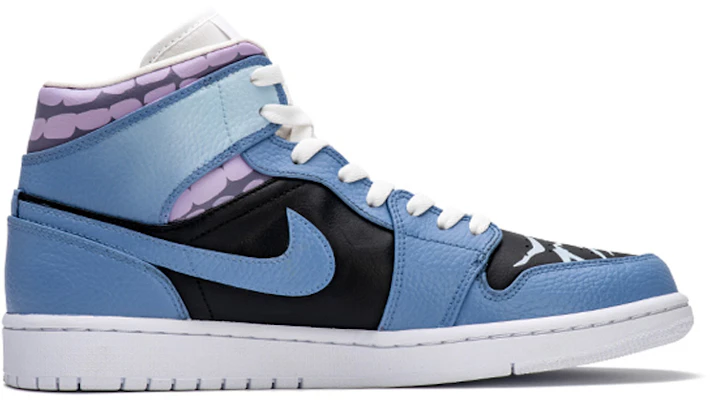 【カスタムシューズ】エアジョーダン1 ミッド ブルーブラック 'うちはサスケ - ナルト' 554724-130(TeamB-火影忍者佐助) Order 【カスタムシューズ】エアジョーダン1 ミッド ブルーブラック 'うちはサスケ - ナルト' 554724-130(TeamB-火影忍者佐助)