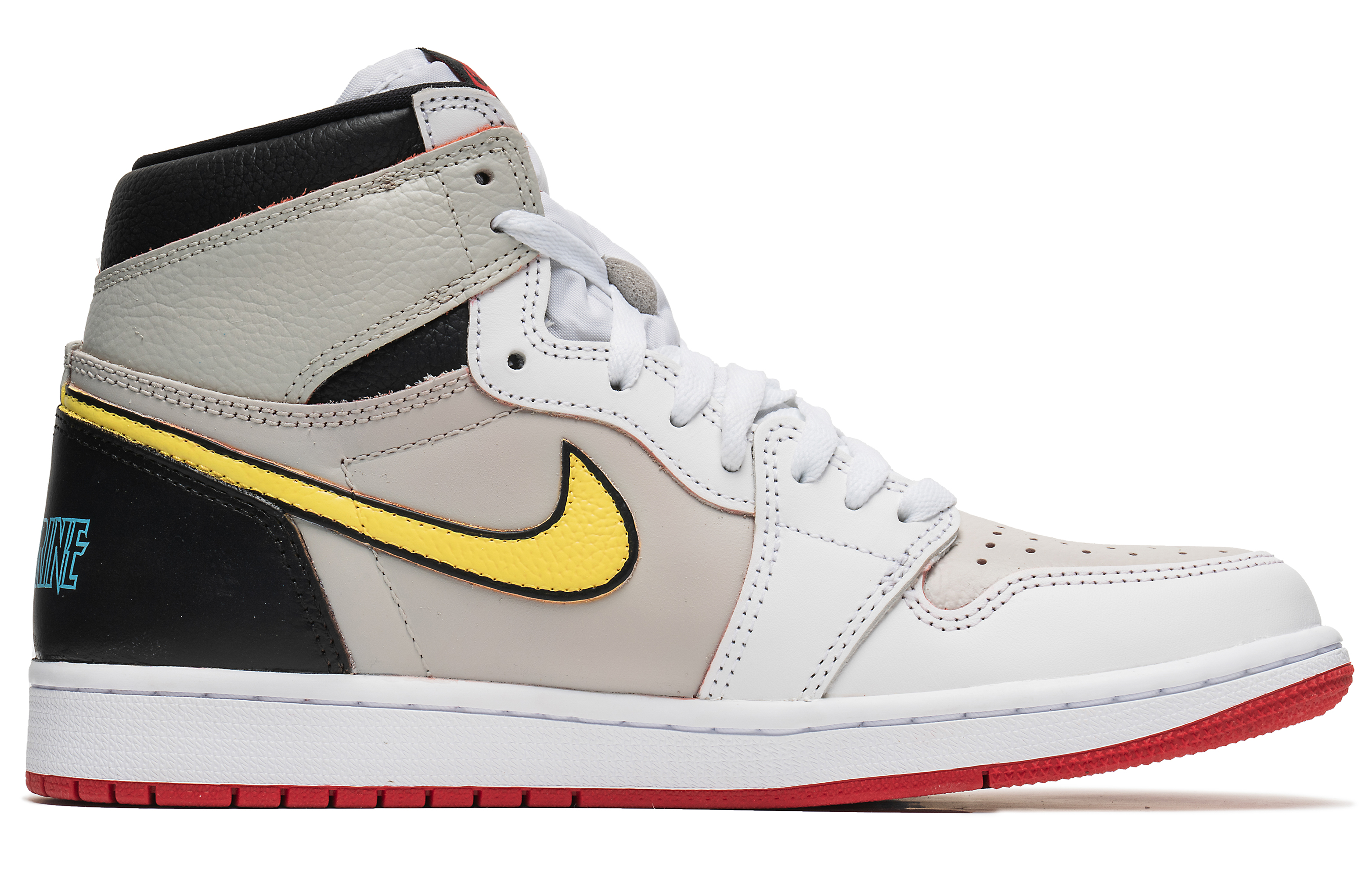 Order 【定製球鞋】Jordan Air Jordan 1 high OG 野鶴製造 漫畫風 狼叔 塗鴉 防滑耐磨 高筒 復古籃球鞋 男女同款 灰白