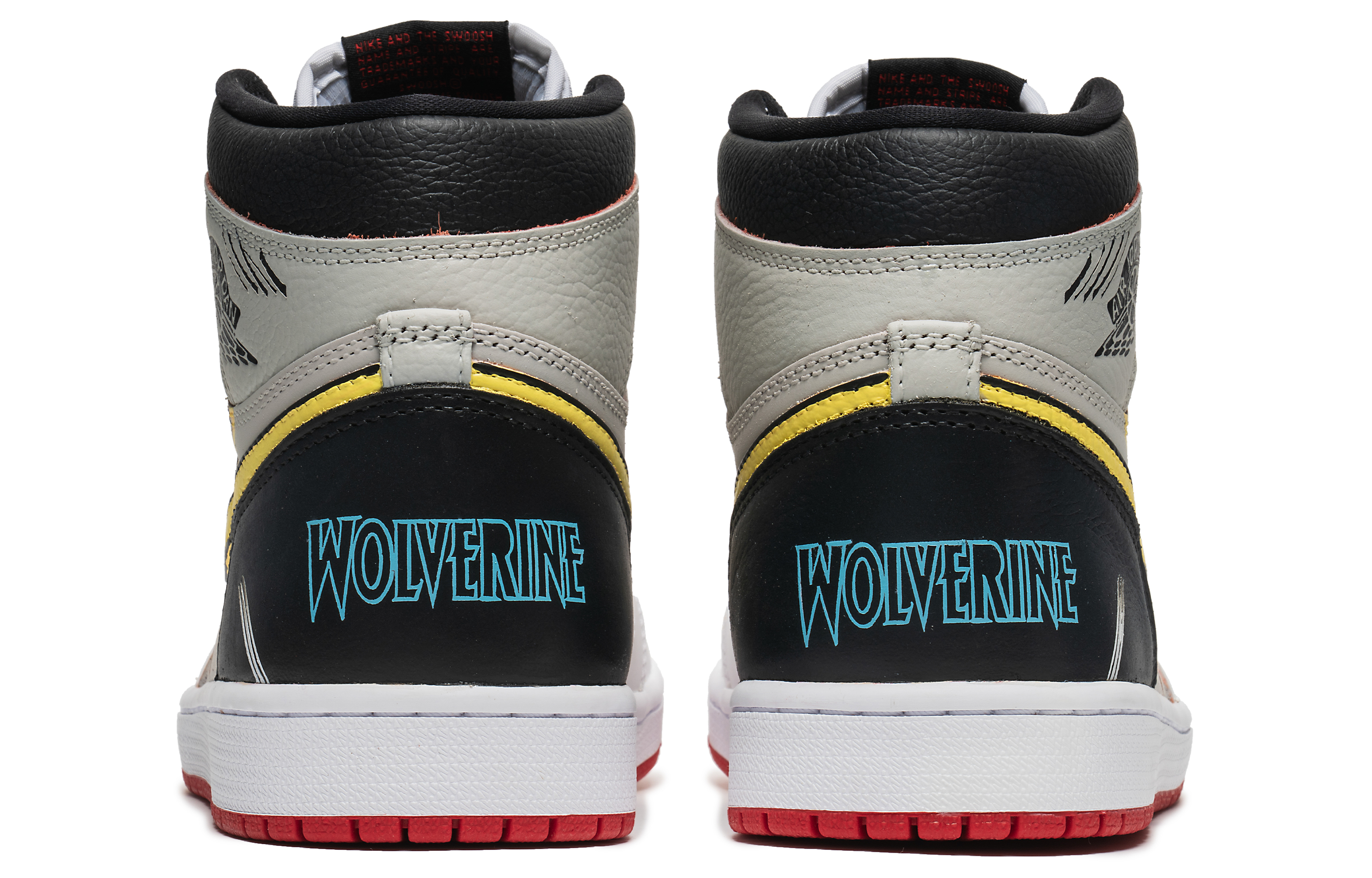 Shop 【定製球鞋】Jordan Air Jordan 1 high OG 野鶴製造 漫畫風 狼叔 塗鴉 防滑耐磨 高筒 復古籃球鞋 男女同款 灰白