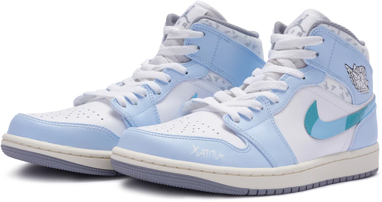 Zapatillas Personalizadas Air Jordan 1 Mid 'Anime Azul Blanco Gris' 554724-135(TeamR-男款神无) Lookbook Zapatillas Personalizadas Air Jordan 1 Mid 'Anime Azul Blanco Gris' 554724-135(TeamR-男款神无)