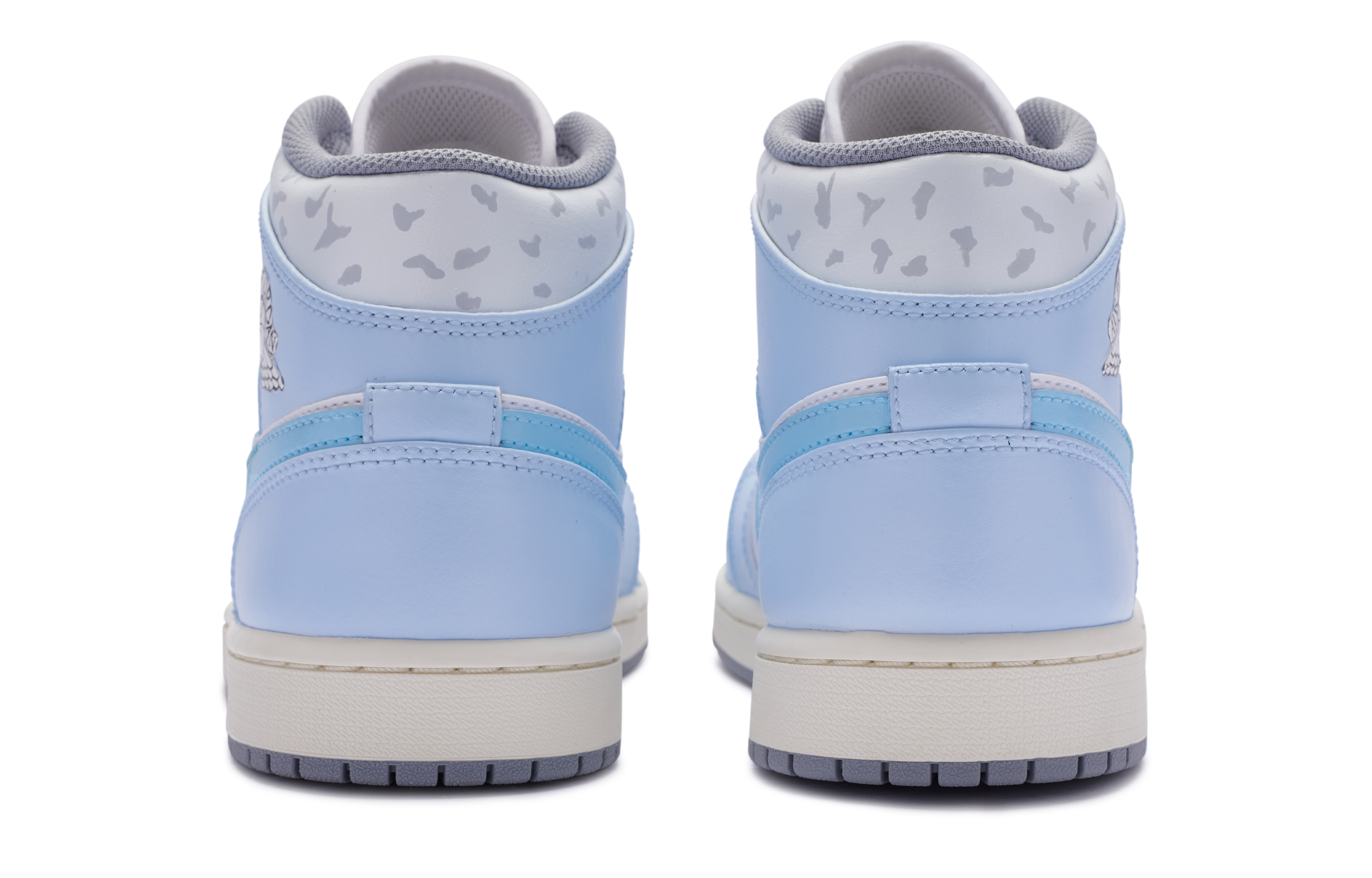 Shop [定制鞋] Air Jordan 1 Mid '动漫蓝白灰' 定制款 554724-135(TeamR-男款神无)