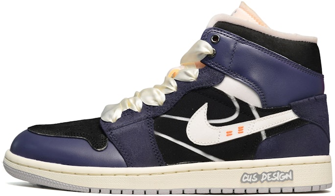 커스텀 에어 조던 1 미드 '블랙 화이트 퍼플 디스트레스드' DQ3726-100(TeamE-女款线条黑白紫) Buy 커스텀 에어 조던 1 미드 '블랙 화이트 퍼플 디스트레스드' DQ3726-100(TeamE-女款线条黑白紫)