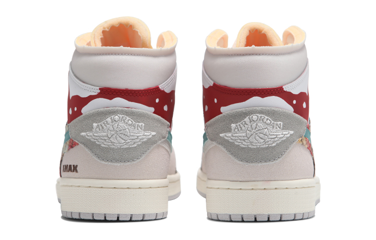 Shop Zapatillas Personalizadas Air Jordan 1 Mid "Navidad" DM9652-100(Teamfour-男款圣诞格子红)