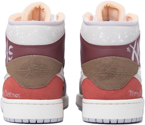 에어 조던 1 미드 '크리스마스 피스 애플 그래피티' (커스텀) DQ3726-100(TeamM-女款平安果红白棕) Shop 에어 조던 1 미드 '크리스마스 피스 애플 그래피티' (커스텀) DQ3726-100(TeamM-女款平安果红白棕)
