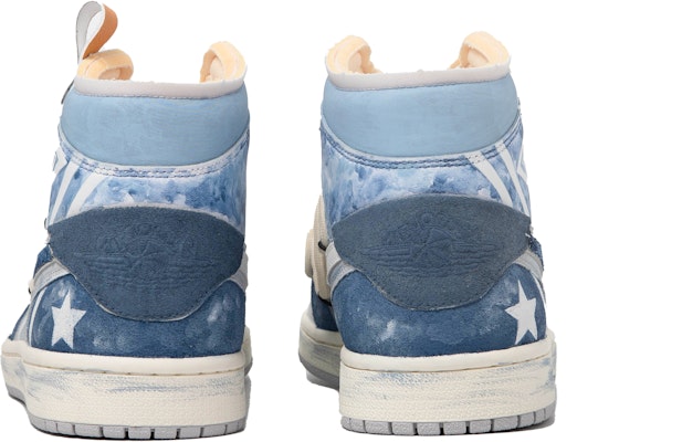 【定製球鞋】 Jordan Air Jordan 1 Mid 達芬奇定製 眾星璀璨 牛仔 星星 解構 簡約 中幫 復古籃球鞋 男款 藍白 Purchase 【定製球鞋】 Jordan Air Jordan 1 Mid 達芬奇定製 眾星璀璨 牛仔 星星 解構 簡約 中幫 復古籃球鞋 男款 藍白