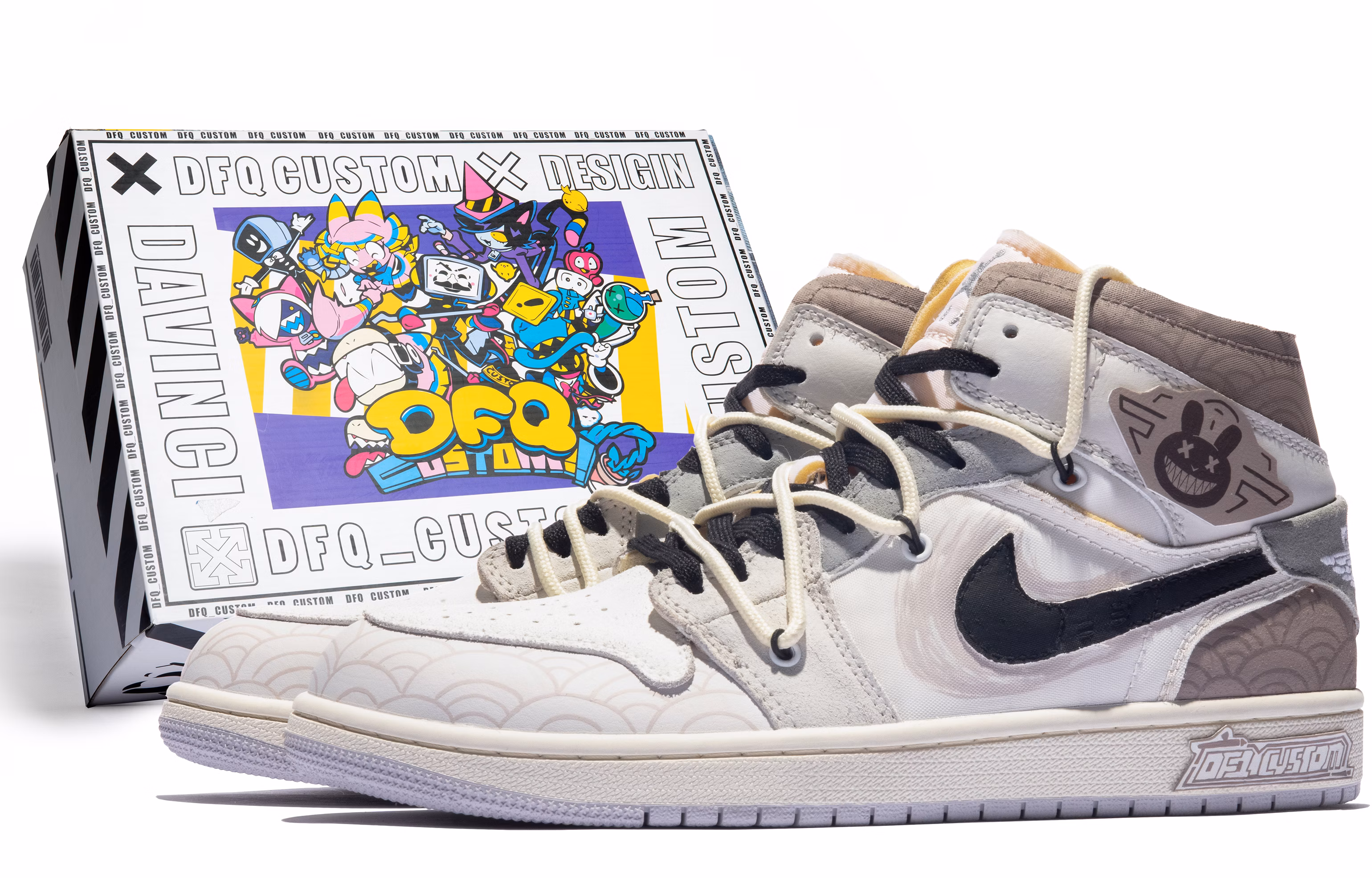 custom-shoes-air-jordan-custom-x-1-mid-dragon-scale-beige-brown