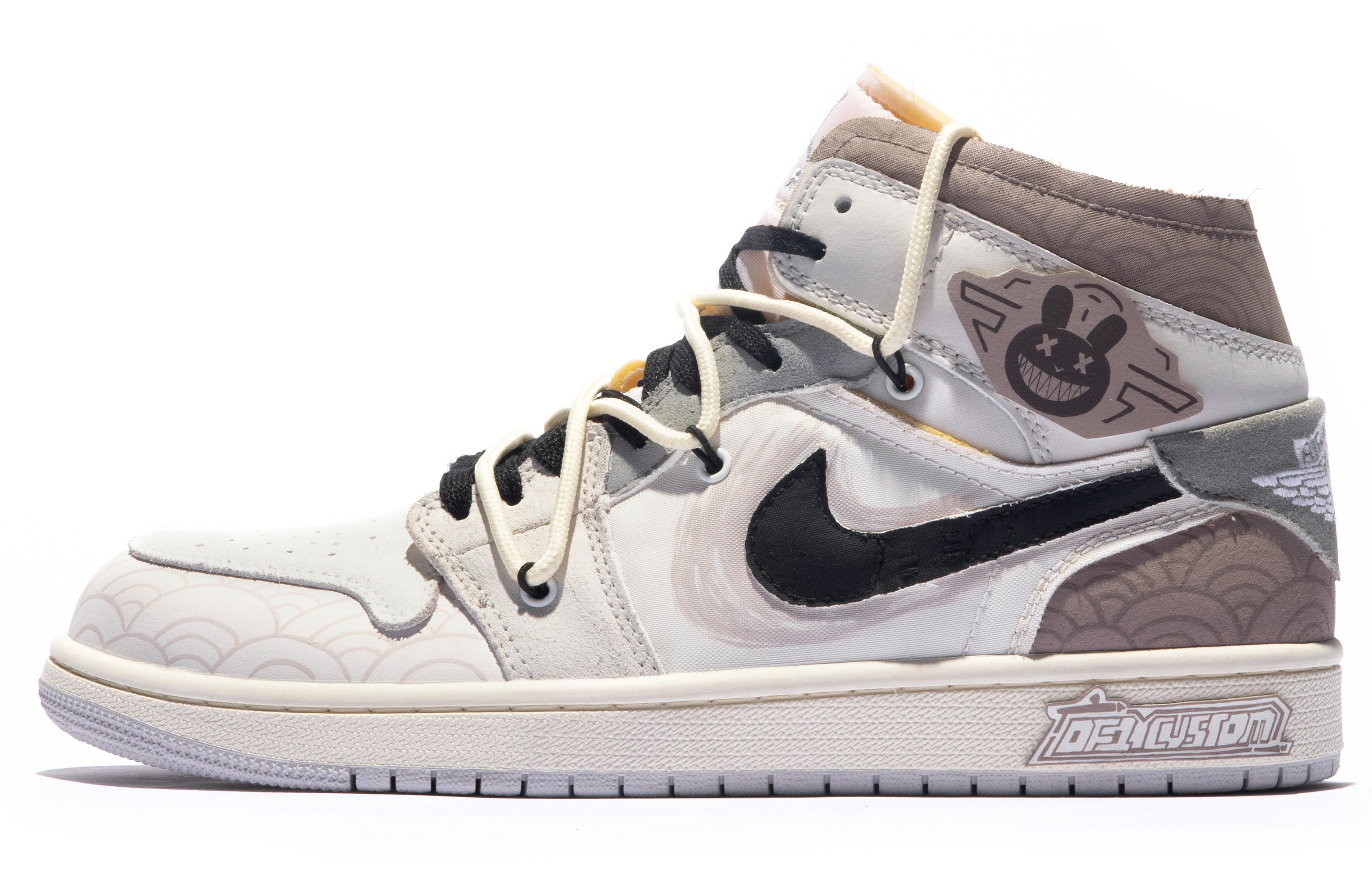 Order Zapatillas Personalizadas Air Jordan 1 Mid 'Dragón de la Suerte' DQ3726-100(TeamM-女款瑞气玲灵S-BOX)