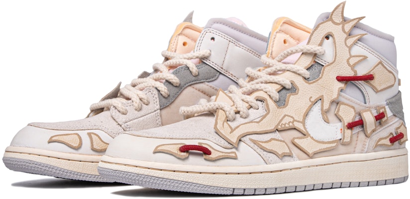 에어 조던 1 미드 커스텀 '화석 트리케라톱스' (80 characters) DM9652-100(TeamM-男款骸骨三角龙) Lookbook 에어 조던 1 미드 커스텀 '화석 트리케라톱스' (80 characters) DM9652-100(TeamM-男款骸骨三角龙)