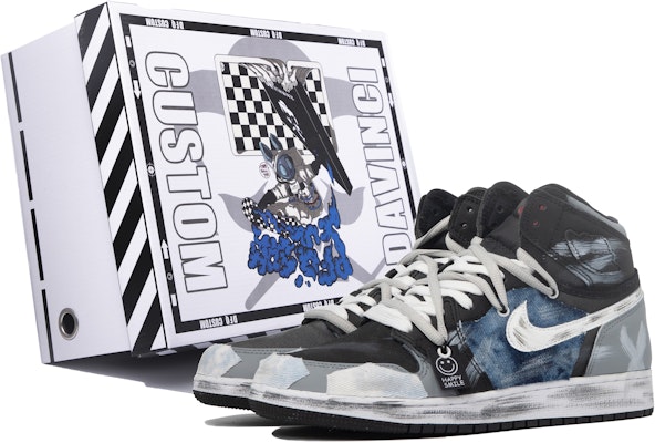 カスタム エアジョーダン1 レトロ OG "ダークデニム ダ・ヴィンチ" 555088-060(TeamM-男女同款暗夜S-BOX) Buy カスタム エアジョーダン1 レトロ OG "ダークデニム ダ・ヴィンチ" 555088-060(TeamM-男女同款暗夜S-BOX)