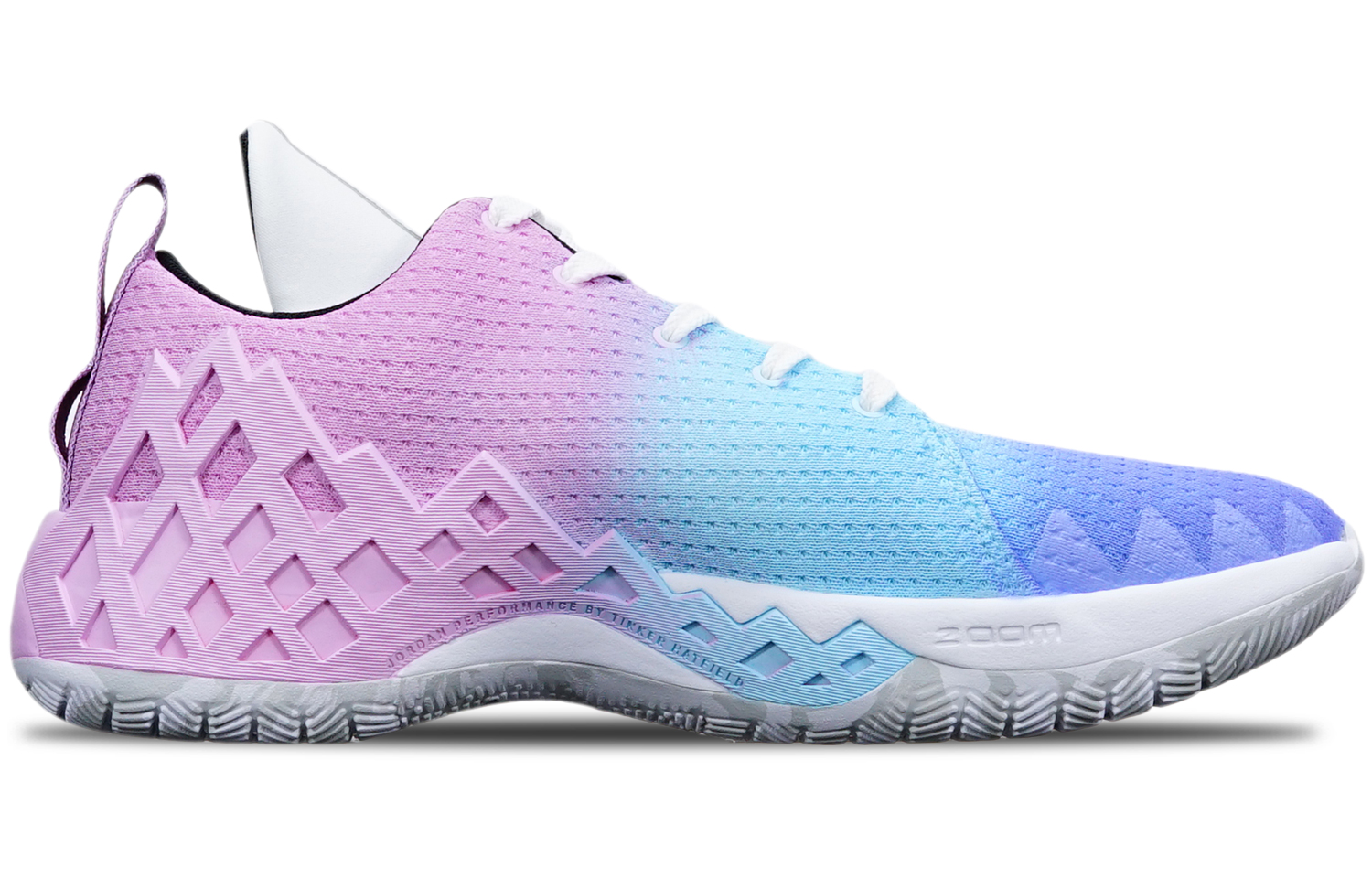 Lookbook [定制鞋] Air Jordan Jumpman Diamond Low '棉花糖渐变蓝红' CI1209-101(TeamT-实战棉花糖渐变S-BOX)