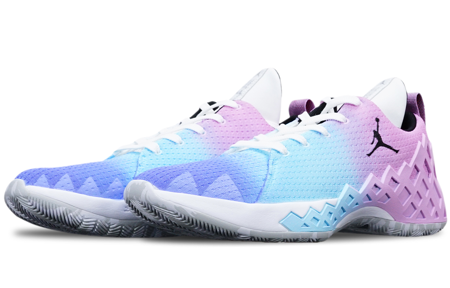 Shop [定制鞋] Air Jordan Jumpman Diamond Low '棉花糖渐变蓝红' CI1209-101(TeamT-实战棉花糖渐变S-BOX)