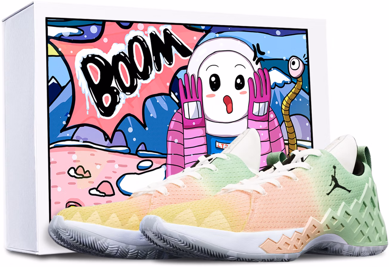 custom-shoes-air-jordan-jumpman-diamond-low-macaron-gradient-orange-green