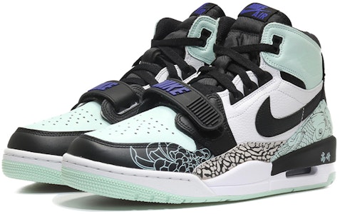 【定制球鞋】 Jordan Legacy 312 採用 Art Basel 熟悉的 Igloo 步步高升 水墨波紋 高幫 復古籃球鞋 男款 黑白綠 Lookbook 【定制球鞋】 Jordan Legacy 312 採用 Art Basel 熟悉的 Igloo 步步高升 水墨波紋 高幫 復古籃球鞋 男款 黑白綠