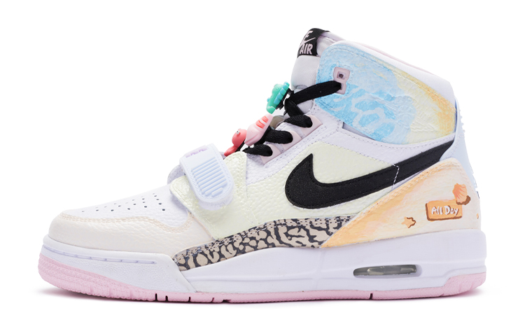 Order [Kasut Custom] Air Jordan Legacy 312 'Beige Pink Biru' AT4040-106(TeamR-女款沙滩S-BOX)