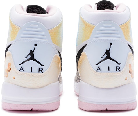 【訂製球鞋】 Jordan Legacy 312 沙灘 特殊鞋盒 手繪噴繪 高幫 復古籃球鞋 GS 米白粉藍 Details for 【訂製球鞋】 Jordan Legacy 312 沙灘 特殊鞋盒 手繪噴繪 高幫 復古籃球鞋 GS 米白粉藍