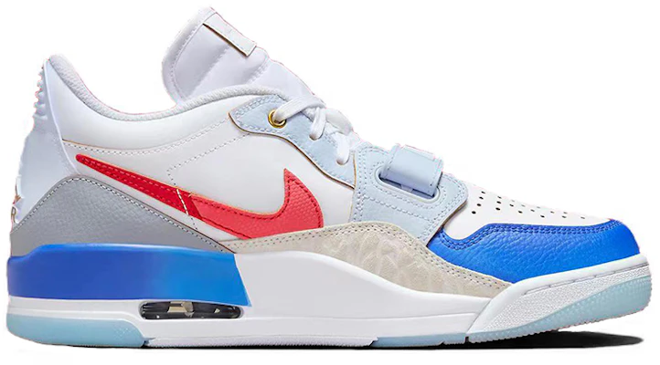 【訂製球鞋】Jordan Legacy 312 星月海豚 藍色好運 潮流前衛 耐磨透氣 低筒 復古籃球鞋 男款 白藍紅 Order 【訂製球鞋】Jordan Legacy 312 星月海豚 藍色好運 潮流前衛 耐磨透氣 低筒 復古籃球鞋 男款 白藍紅