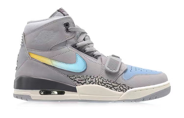 Order [Sepatu Kustom] Air Jordan Legacy 312 'Biru Abu-Abu Blueprint' AV3922-002(Team56-科技蓝图)